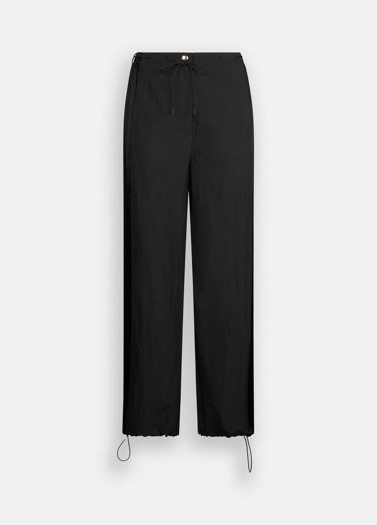 Pantaloni jogging in nylon e raso nero Liu Jo - large image number 6