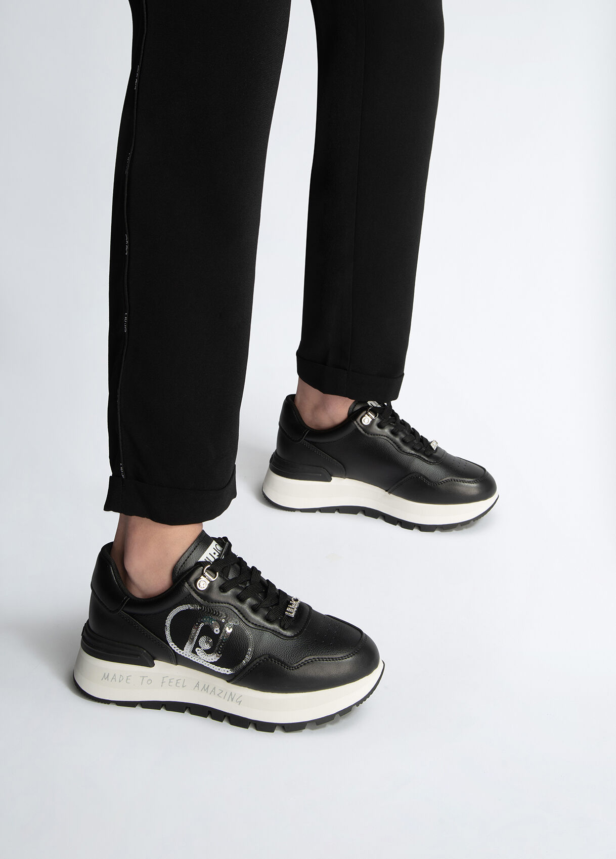Amazon.com | Anthony Wang X Machina Platform Sneakers - Fashion Shoes Rave  Festival Streetwear (Numeric_7.5) Black | Fashion Sneakers