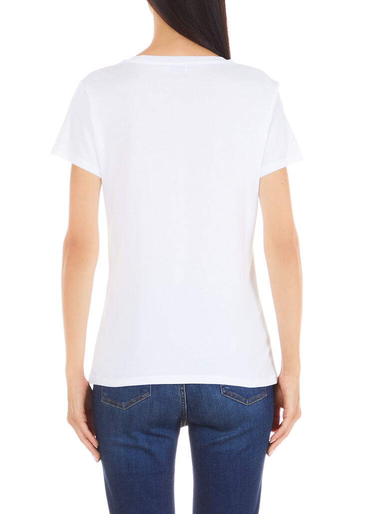 Camiseta con estampado blanco/rueda panorámica Liu Jo - large image number 1 Camiseta con estampado blanco/rueda panorámica Liu Jo - large image number 1