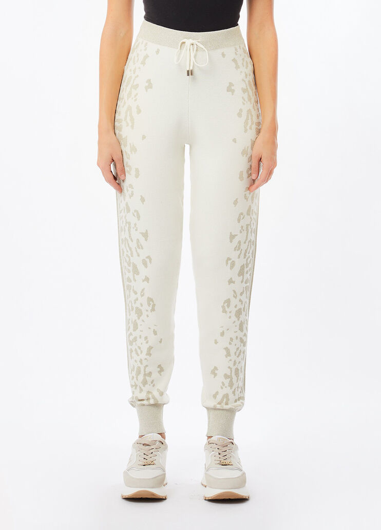 Pantaloni animalier bianco Liu Jo - medium