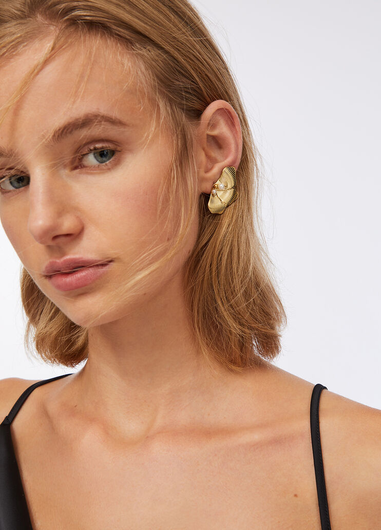 Earrings with maxi-flower gold Liu Jo - large image number 0 Earrings with maxi-flower gold Liu Jo - large image number 0