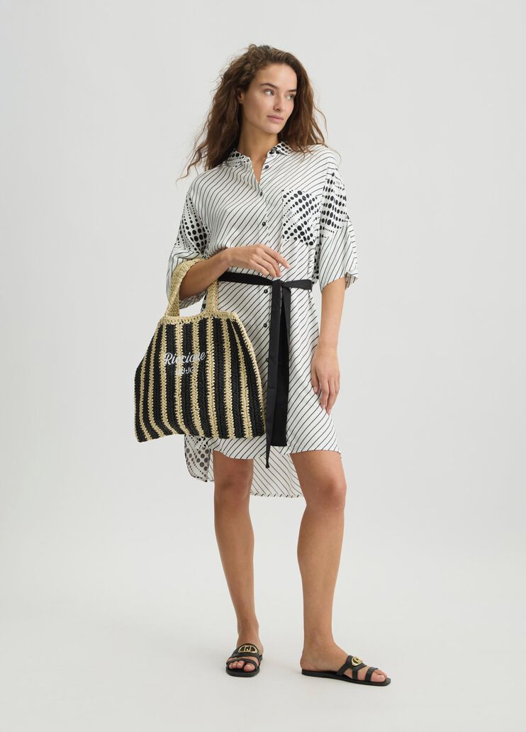 Printed shirt dress white/black Liu Jo - medium Printed shirt dress white/black Liu Jo - medium