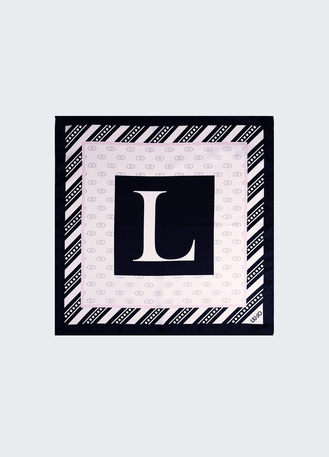 Foulard con lettera L nero Liu Jo - large image number 1