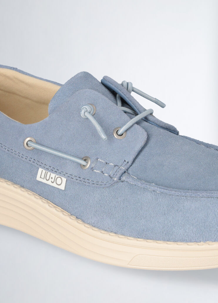 Lässige Mokassins aus Veloursleder hellblau Liu Jo - medium Lässige Mokassins aus Veloursleder hellblau Liu Jo - medium