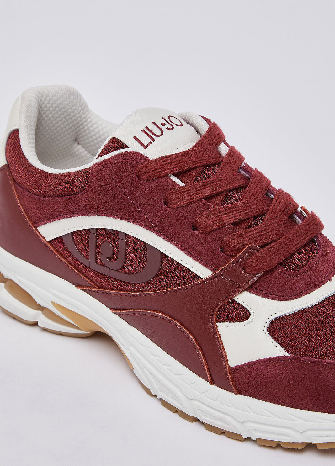 Sneakers in suede e mesh rosso ciliegia Liu Jo - large image number 5