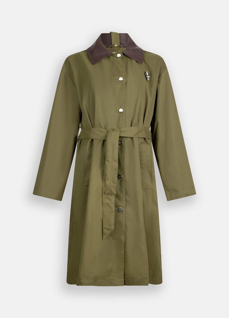 Hooded parka military green Liu Jo - large image number 6