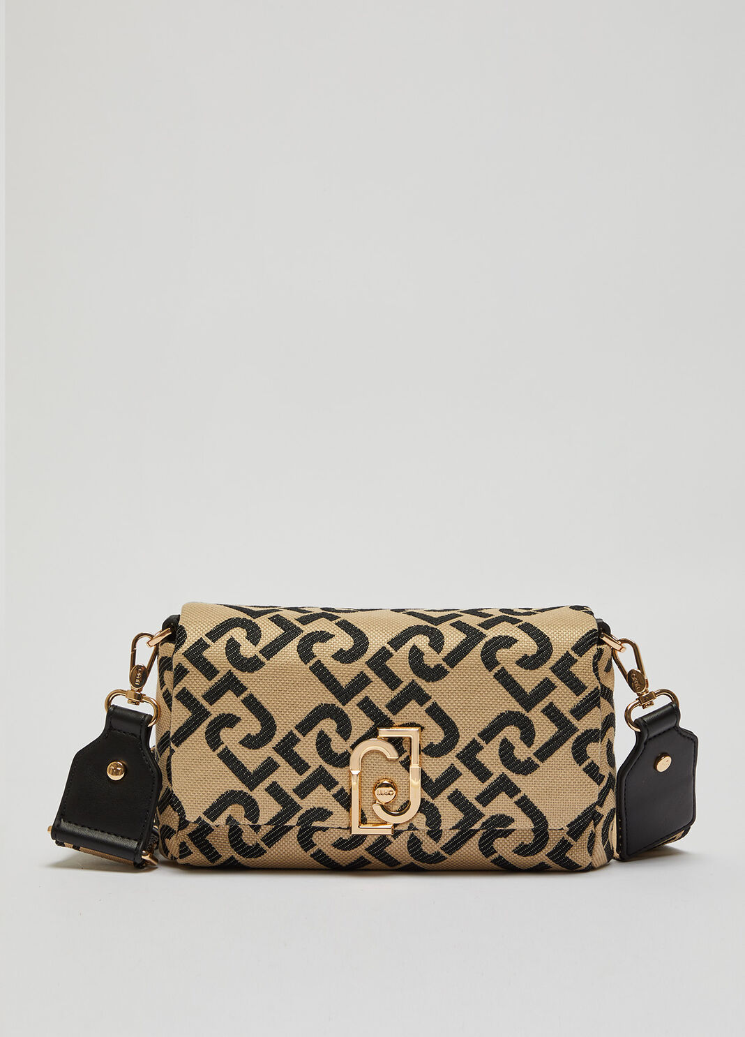 Crossbody bag with jacquard logo black Liu Jo - large image number 0
