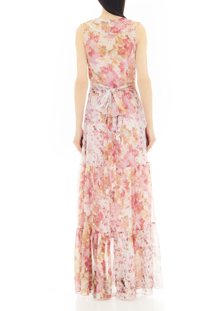 Langes Blumenkleid Rosa Blumen Liu Jo - large image number 1 Langes Blumenkleid Rosa Blumen Liu Jo - large image number 1