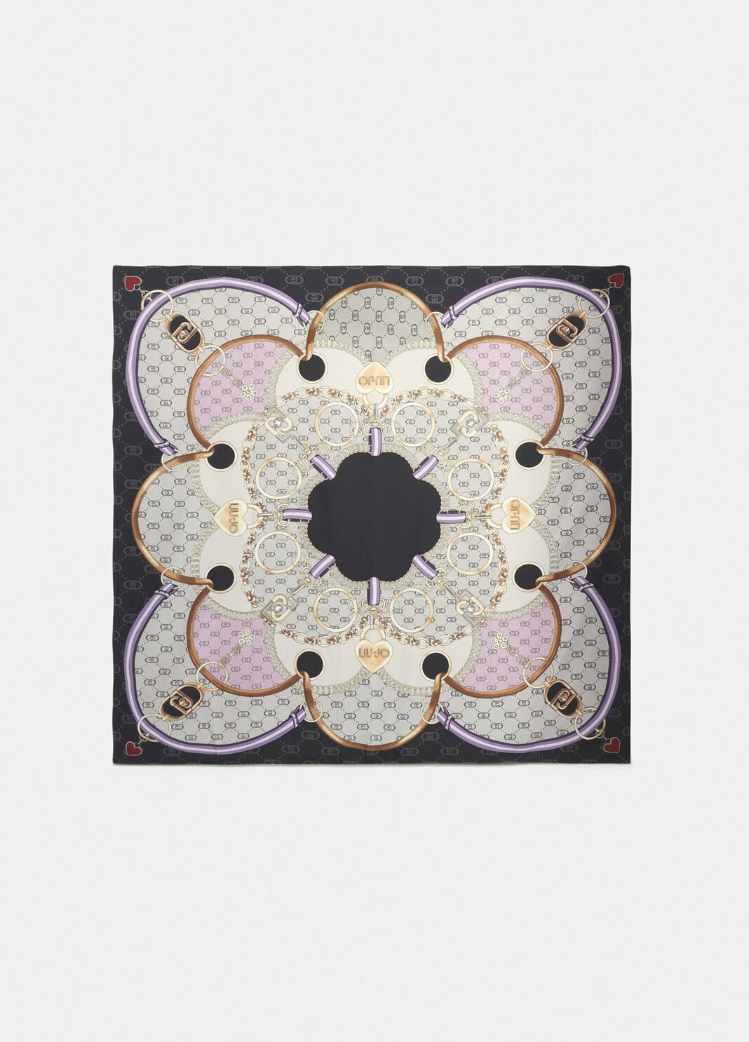 Foulard con stampa nero Liu Jo - large image number 1