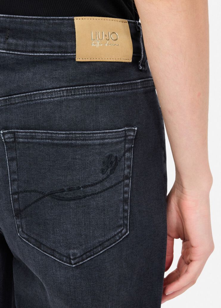 Carrot fit jeans black denim Liu Jo - large image number 4