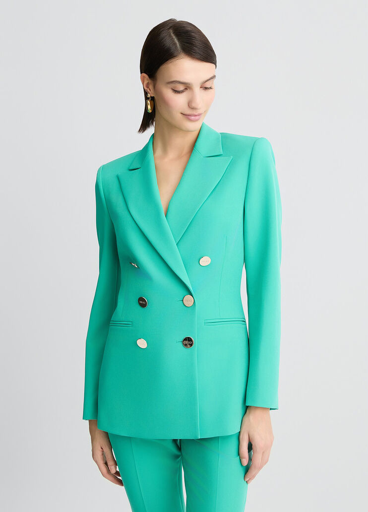 Double-breasted blazer green Liu Jo - large image number 0 Double-breasted blazer green Liu Jo - large image number 0