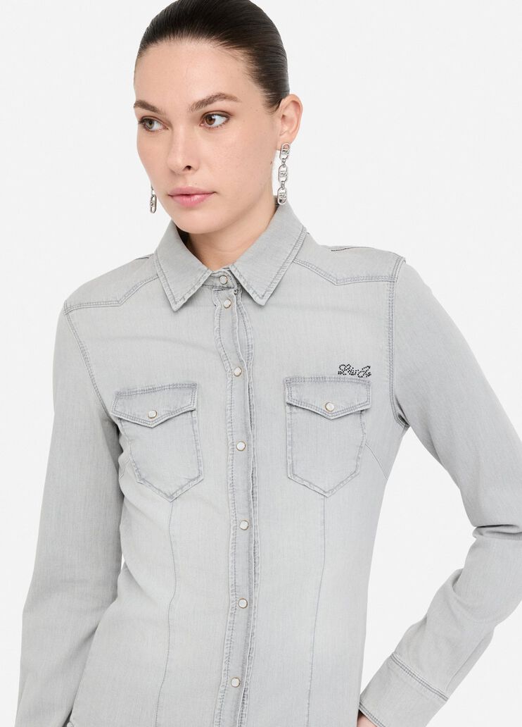 Jeanshemd Denim-Grau Liu Jo - large image number 2