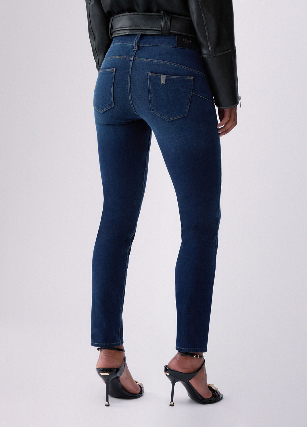 Jean skinny bottom-up denim bleu fonc&eacute; Liu Jo - large image number 1