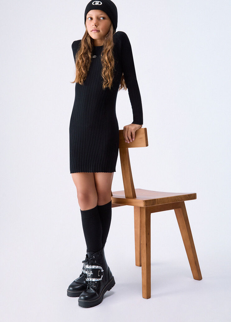 Short Knitted Dress black Liu Jo - medium