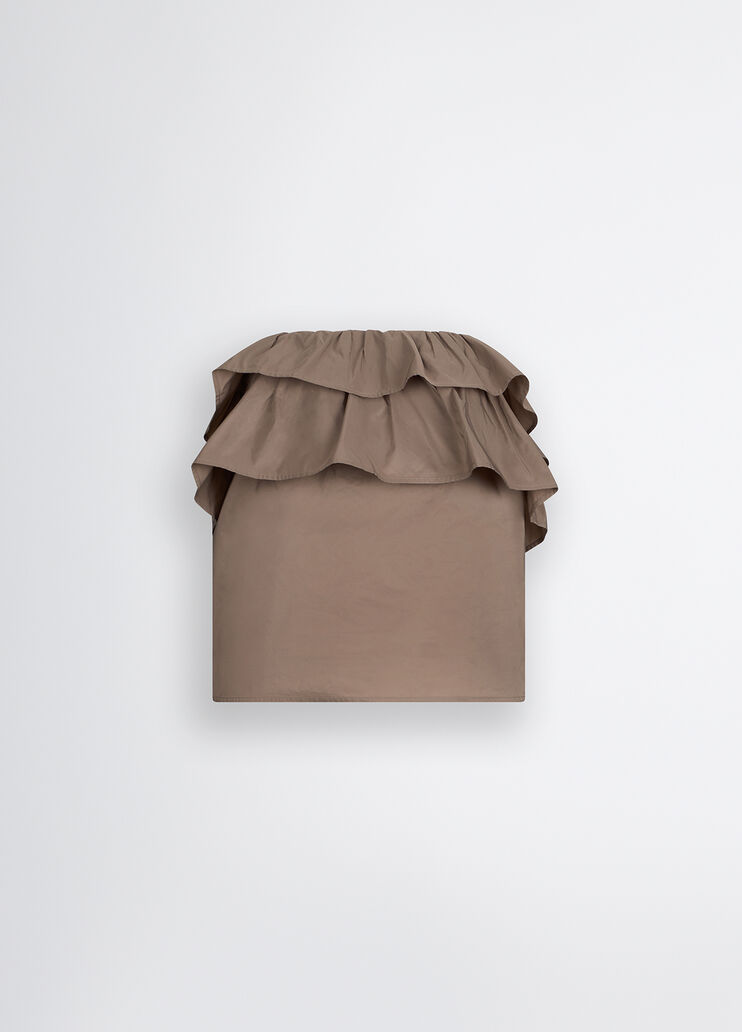 Taffeta top beige Liu Jo - large image number 6 Taffeta top beige Liu Jo - large image number 6