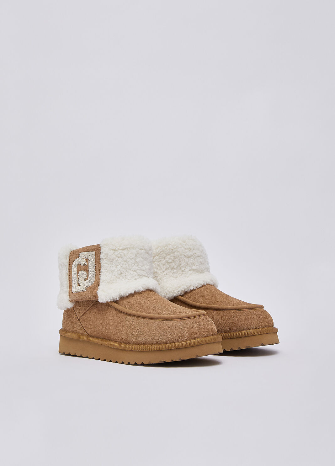 Bottines en daim avec fodera teddy cognac Liu Jo - large image number 1