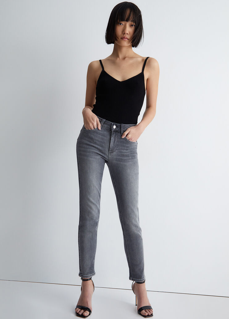 Bottom Up skinny jeans grey denim Liu Jo - look Bottom Up skinny jeans grey denim Liu Jo - look