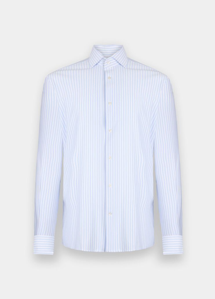 Striped cotton shirt light blue Liu Jo - large image number 6