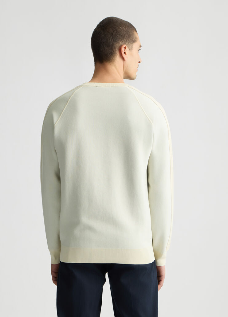 White round-neck jumper tofu white Liu Jo - large image number 1 White round-neck jumper tofu white Liu Jo - large image number 1