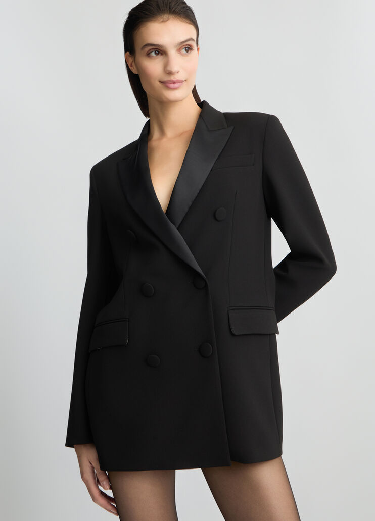 Black double-breasted jacket black Liu Jo - large image number 3 Black double-breasted jacket black Liu Jo - large image number 3