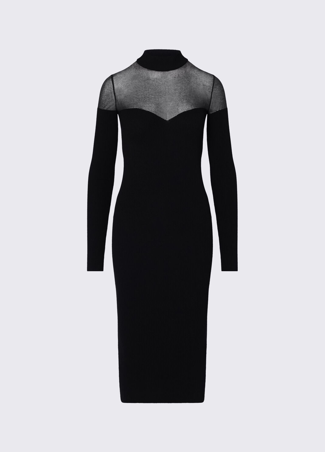 Short dress with see-through inserts black Liu Jo - large image number 6