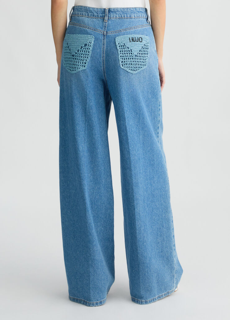 High-rise flared jeans blue denim Liu Jo - large image number 1