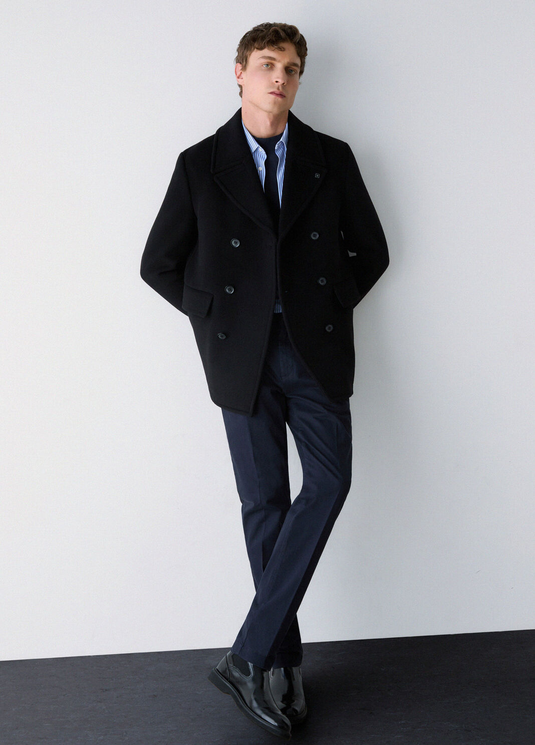 Wool and Cashmere Peacoat black Liu Jo - large image number 2