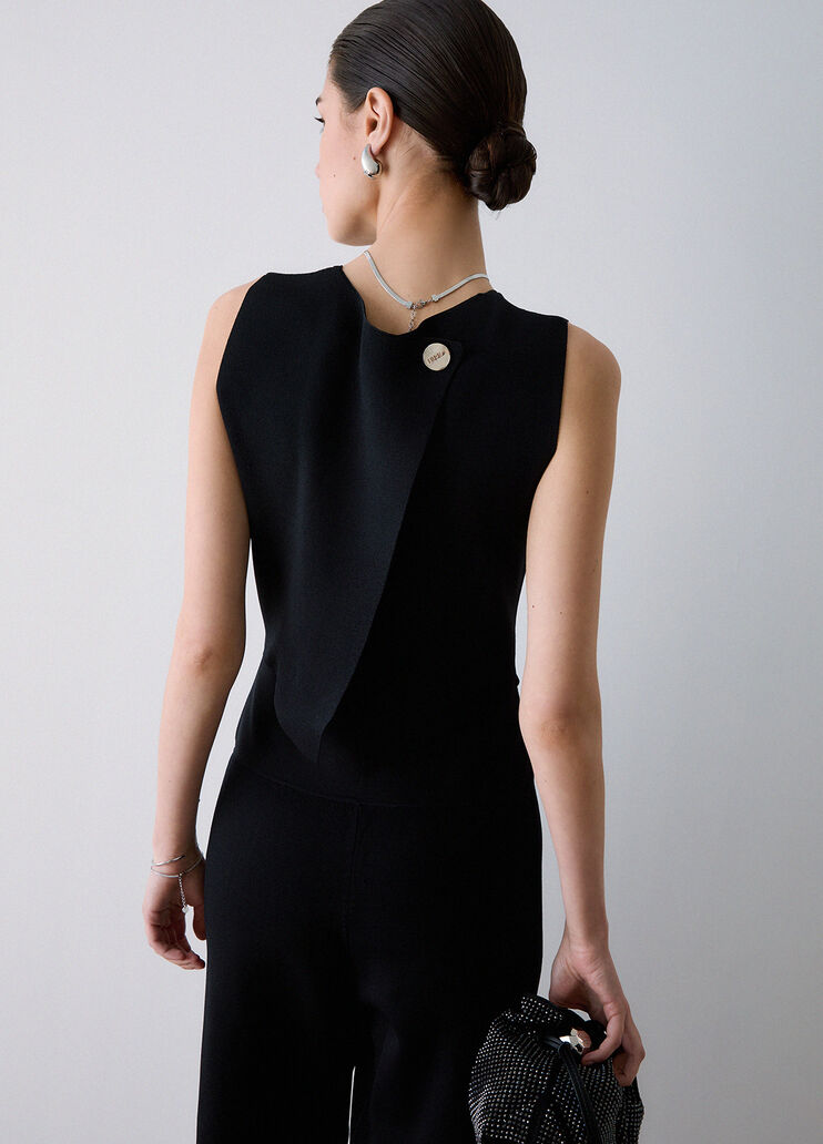 Long knitted jumpsuit black Liu Jo - medium
