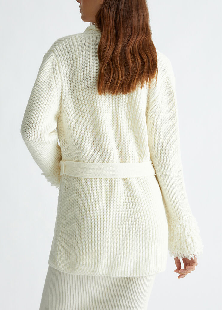 Cardigan en laine blanc Liu Jo - medium Cardigan en laine blanc Liu Jo - medium