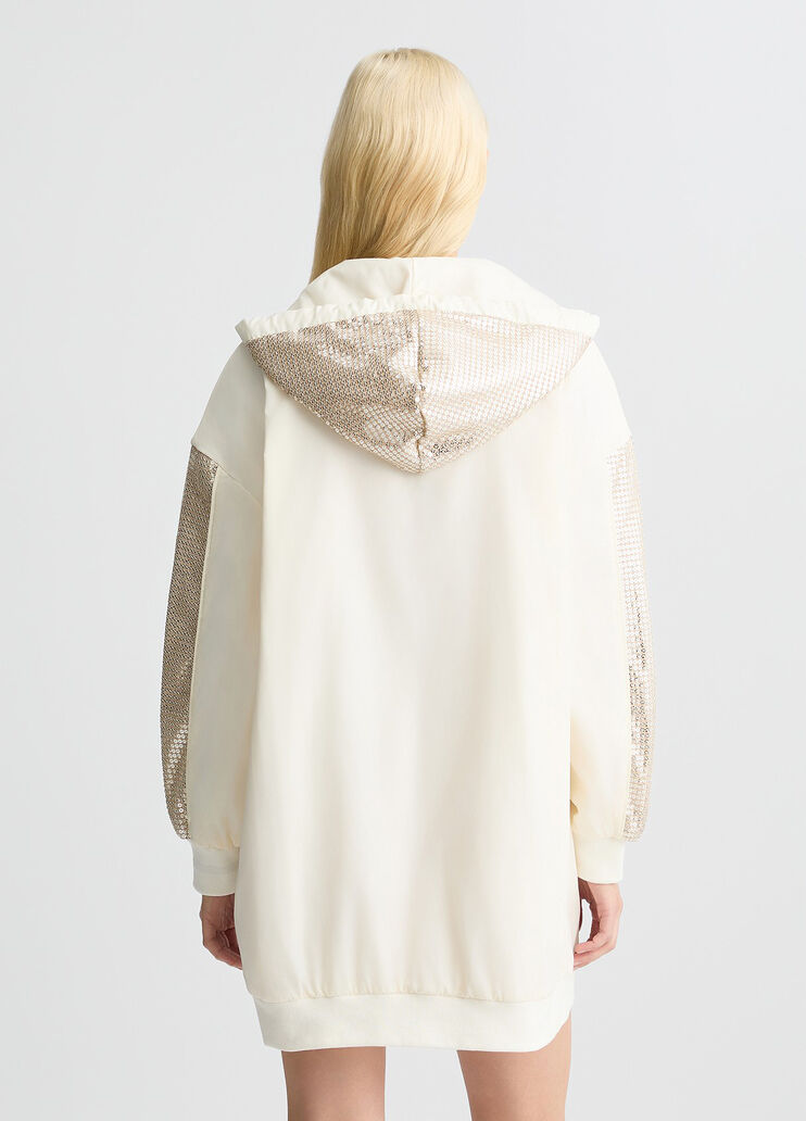 Parka with sequins beige Liu Jo - large image number 1 Parka with sequins beige Liu Jo - large image number 1