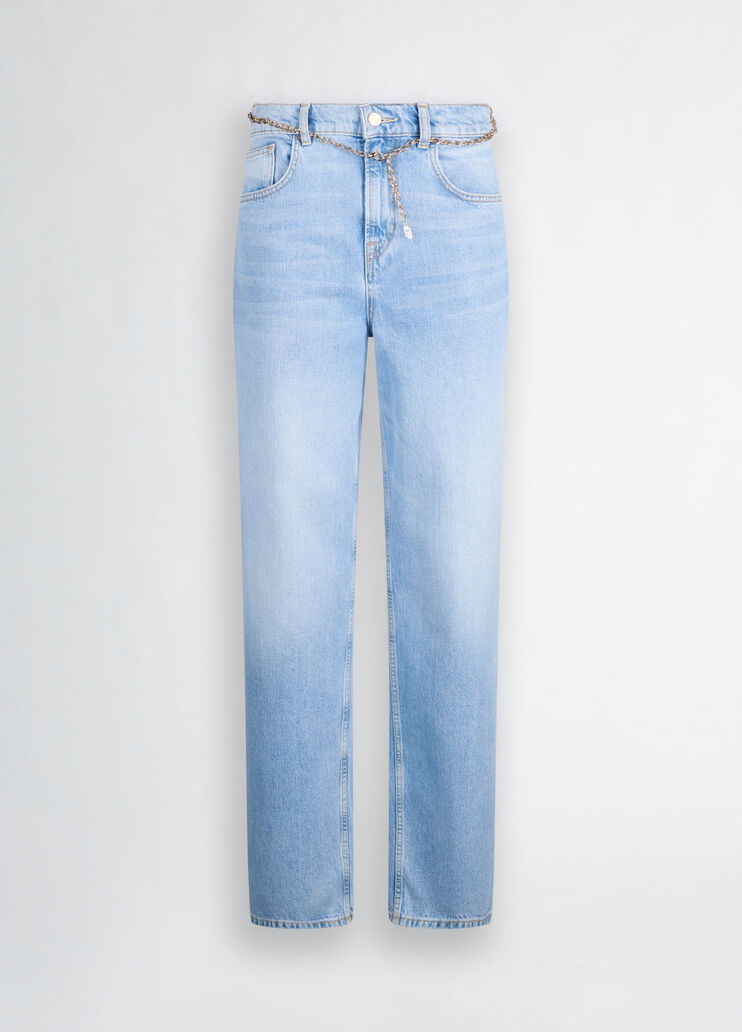 High-waisted straight-leg jeans Blue denim Liu Jo - large image number 6 High-waisted straight-leg jeans Blue denim Liu Jo - large image number 6