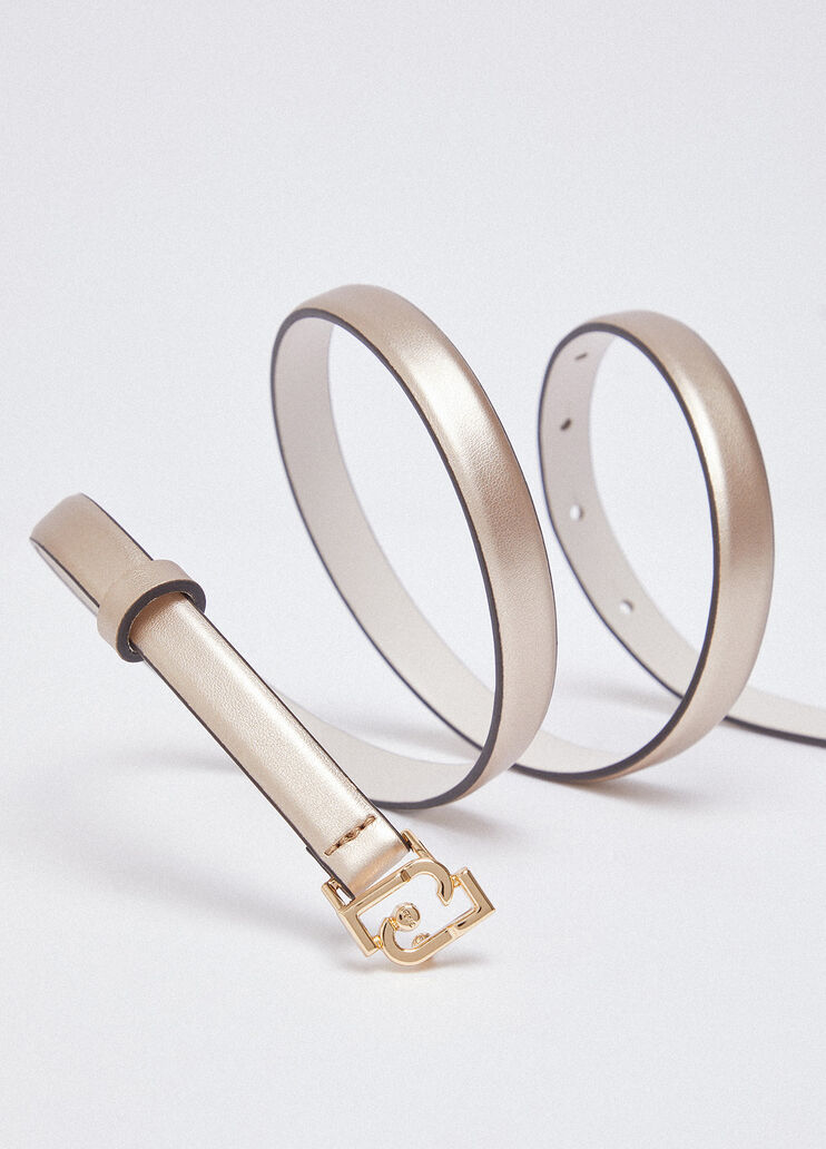 Liu Jo Better thin belt light gold Liu Jo - large image number 4