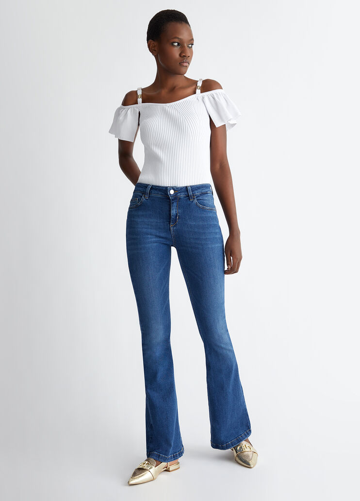 Jeans With A Slight Flare