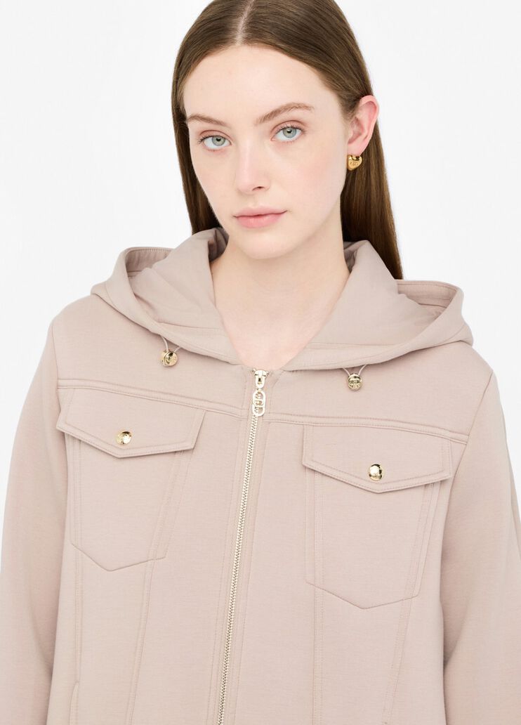 Scuba and nylon jacket champagne Liu Jo - medium Scuba and nylon jacket champagne Liu Jo - medium