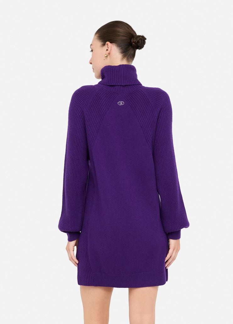 Strickkleid aus 100 % Wolle Violett Liu Jo - large image number 1 Strickkleid aus 100 % Wolle Violett Liu Jo - large image number 1