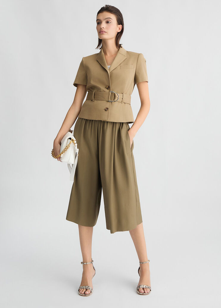 Green Bermuda shorts with belt beige Liu Jo - medium Green Bermuda shorts with belt beige Liu Jo - medium