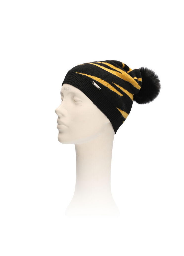 Zebra print beanie black/yellow Liu Jo - large image number 0 Zebra print beanie black/yellow Liu Jo - large image number 0