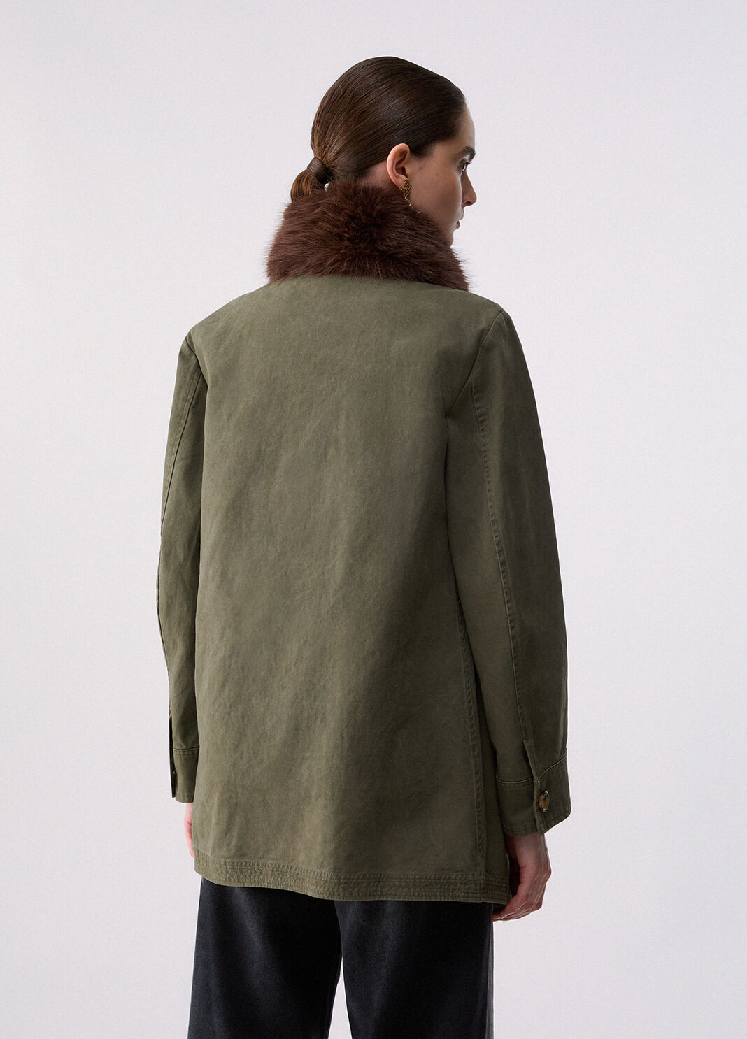 Parka with removable faux fur green Liu Jo - large image number 1