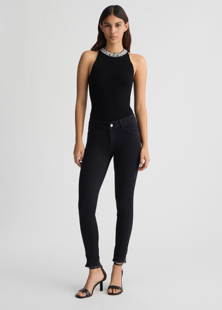 Black skinny jeans with slit black denim Liu Jo - medium Black skinny jeans with slit black denim Liu Jo - medium