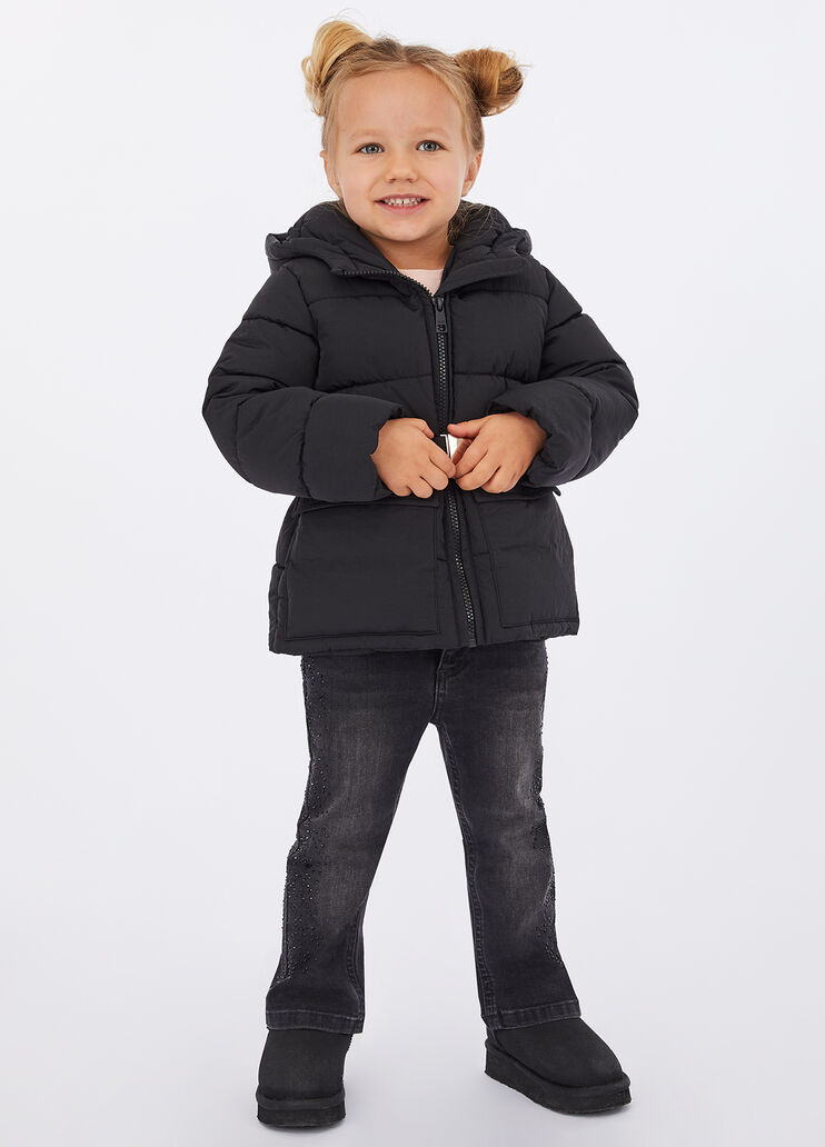 Padded jacket with hood black Liu Jo - medium Padded jacket with hood black Liu Jo - medium
