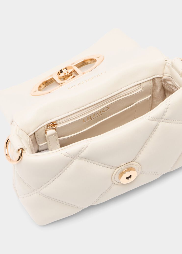 Sac LaPuffy petit modèle matelassé crème Liu Jo - large image number 5