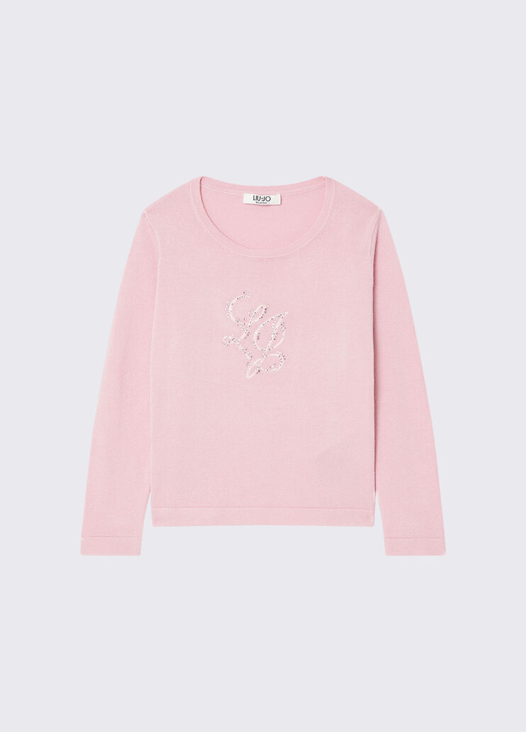 Printed Jersey T-shirt pink Liu Jo - medium