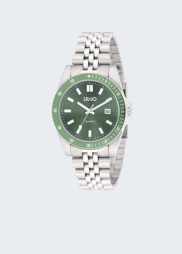 Men&rsquo;s steel watch green Liu Jo - medium