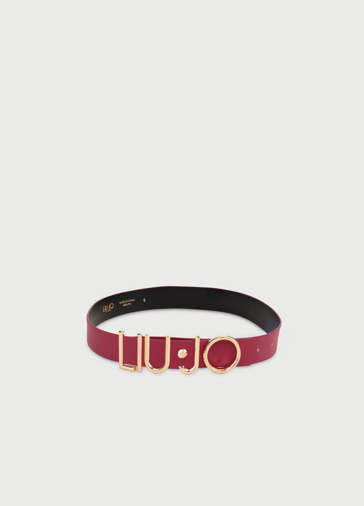 Belt with logo Cherry Red Liu Jo - large image number 0 Belt with logo Cherry Red Liu Jo - large image number 0