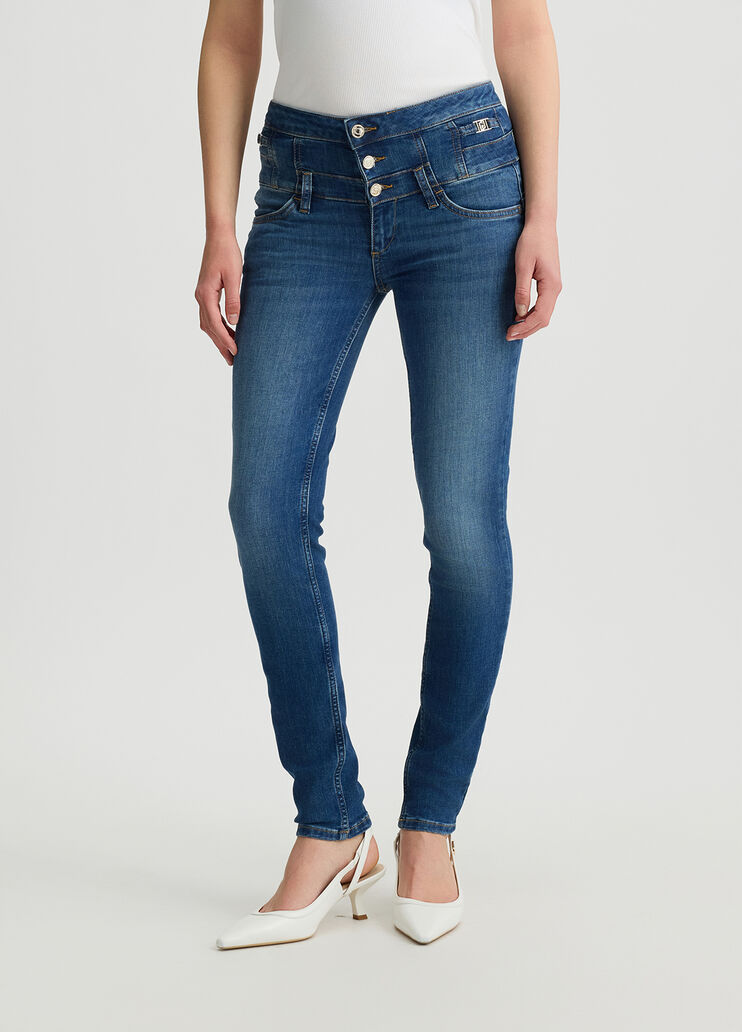 High-waisted skinny jeans dark denim Liu Jo - large image number 0 High-waisted skinny jeans dark denim Liu Jo - large image number 0