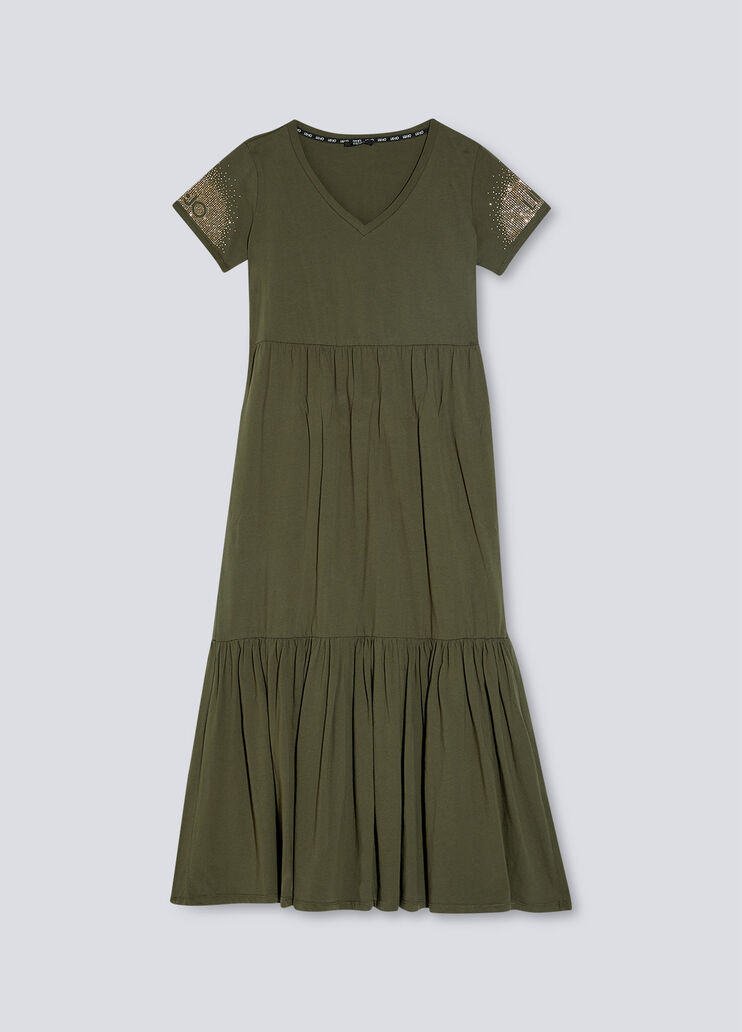 Long dress with micro studs mimetic Liu Jo - large image number 4 Long dress with micro studs mimetic Liu Jo - large image number 4