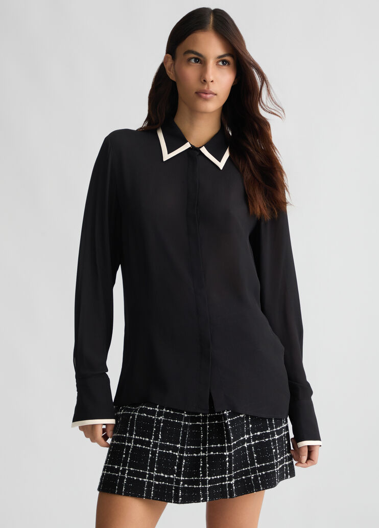 Black crepe de chine top black Liu Jo - medium Black crepe de chine top black Liu Jo - medium