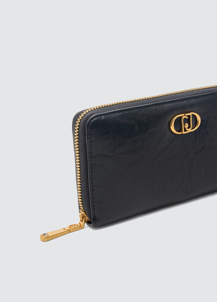 Large LaPuffy wallet black Liu Jo - medium Large LaPuffy wallet black Liu Jo - medium