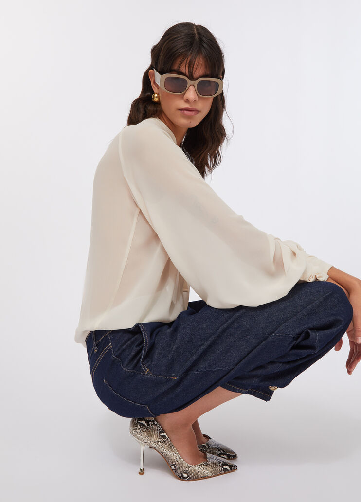 Блузка Liu Jo Better слоновая кость Liu Jo - large image number 2