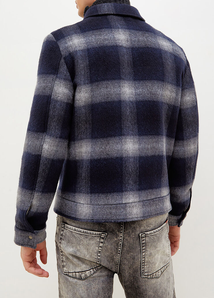 Checked wool jacket dark blue Liu Jo - large image number 1